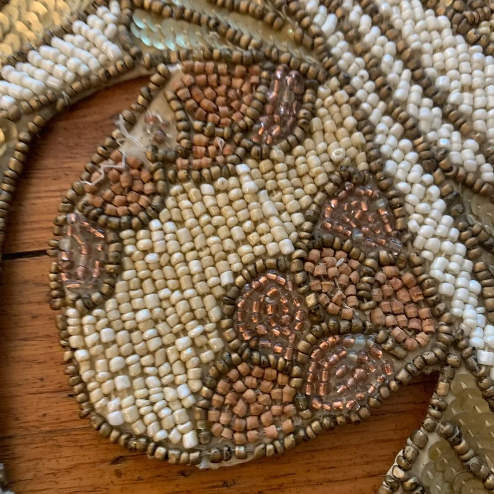 Table Runner Beaded Sequin Designer Kim Seybert Large 59”x24” Decor